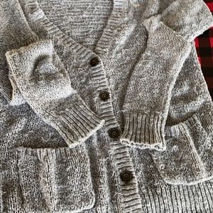 Abercrombie Light Grey Cardigan